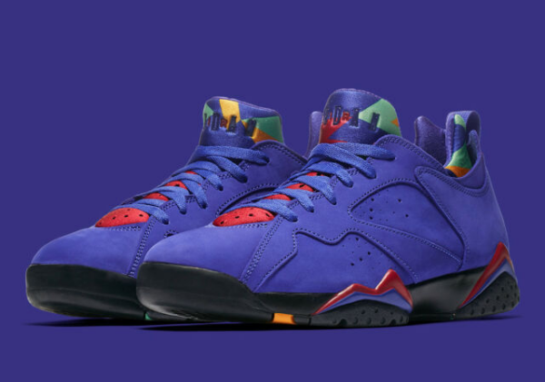 Giày Nike Air Jordan 7 Retro Low NRG 'Bright Concord' AR4422-407 - Ảnh 9