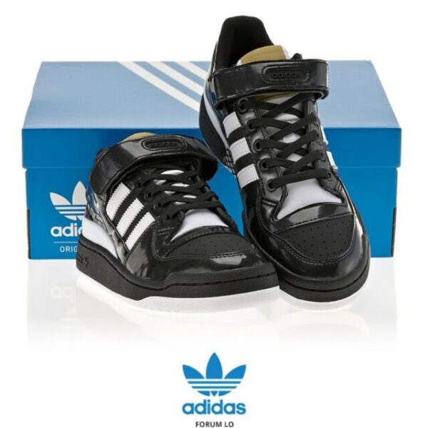 Giày Adidas Forum Low Black Patent BY4155 - Ảnh 5