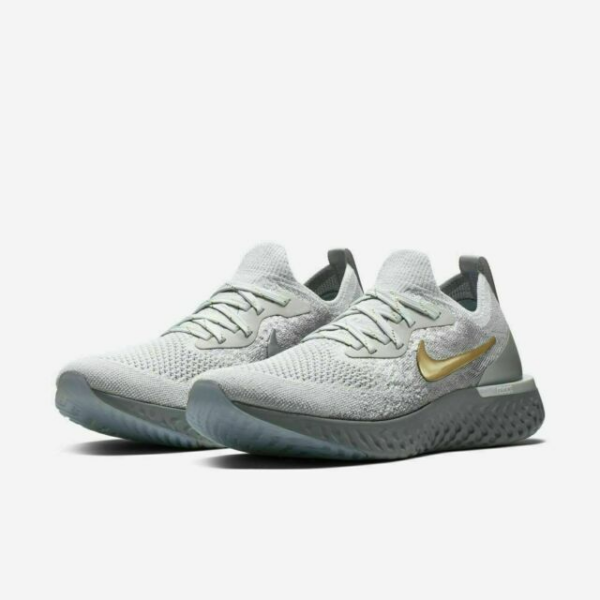 Giày Nike Wmns Epic React Flyknit Premium 'Vast Grey Gold' AV3048-070 - Ảnh 2