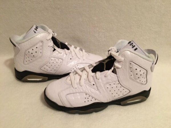 Giày Nike Air Jordan 6 Retro BG 'Alligator' 384665-110 - Ảnh 9