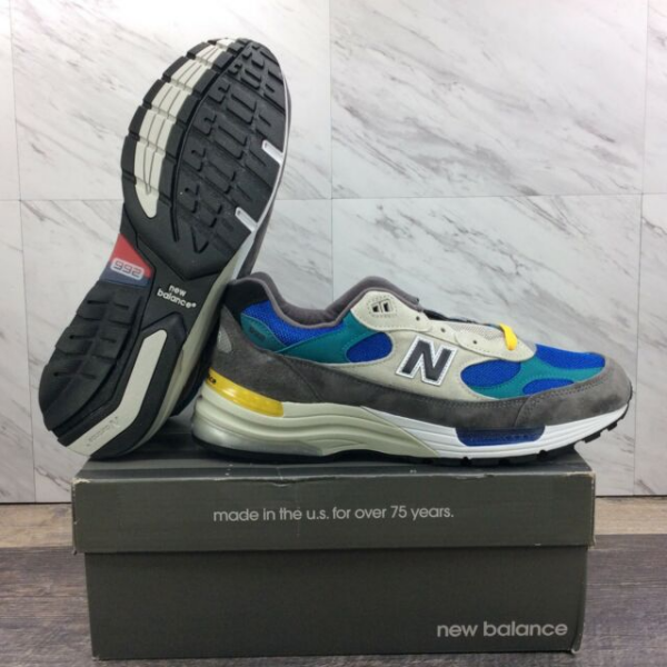 Giày New Balance Billy's x 992 Made in USA 'Grey Blue Teal' M992RR - Ảnh 7