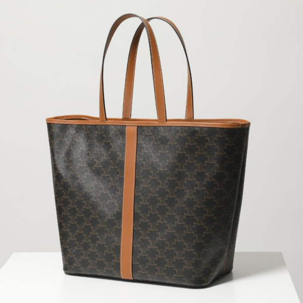 Túi Celine Medium Cabas In Triomphe Canvas Tan 191112CAS-04LU - Ảnh 2