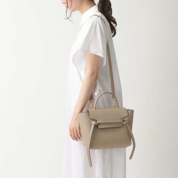 Túi Celine Micro Belt Bag In Grained Calfskinlight Taupe 189153ZVA-18LT - Ảnh 7