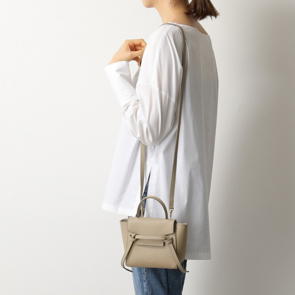 Túi Celine Pico Belt Bag In Grained Calfskin Light Taupe 194263ZVA-18LT - Ảnh 6