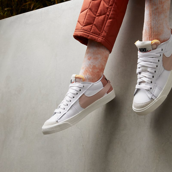 Giày Nike Blazer Low Jumbo 'White Pink Oxford' DQ1470-102 - Ảnh 2