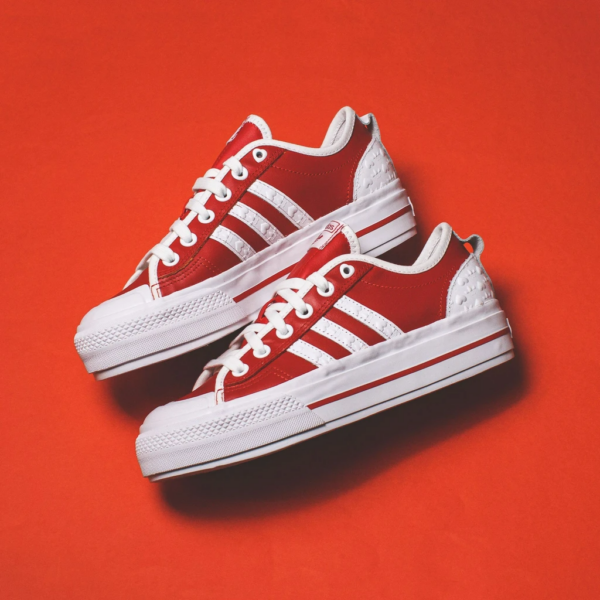 Giày Adidas Wmns Nizza RF Platform 'Heart Embossed Scarlet' FZ1841 - Ảnh 6