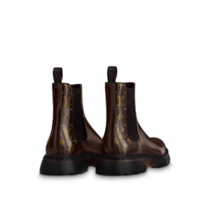 Alternative view of Giày Louis Vuitton Lv Bold Chelsea Boots Mocha Brown 1A9FEI