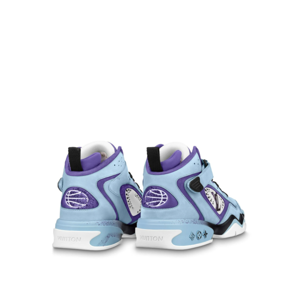 Giày Louis Vuitton LV Trainer 2 Trainers 'Blue' 1AAHEO - Ảnh 5