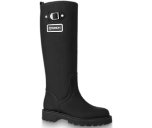 Giày Louis Vuitton Territory Flat High Boots Black 1A9H21