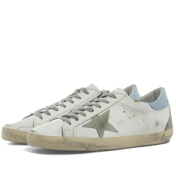 Giày Golden Goose Supper Star 'White Blue' GMF00102 F002569 10588 - Ảnh 4
