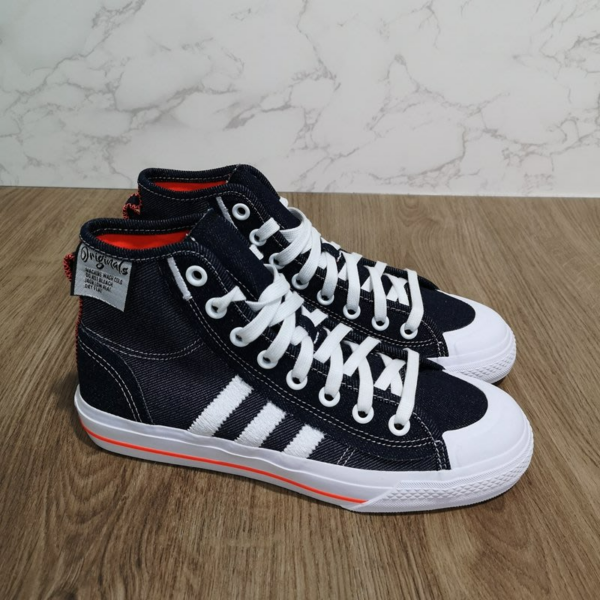 Giày Adidas Nizza Hi RF 'Navy Denim White' H67835 - Ảnh 3