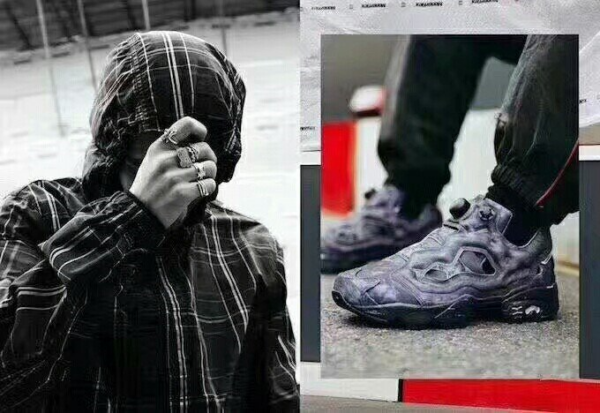 Giày Reebok Vetements x InstaPump Fury OG Washed Black CN2260 - Ảnh 5