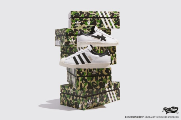 Giày Adidas BAPE x Superstar 'White Black' GZ8980 - Ảnh 6