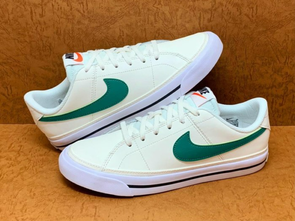 Giày Nike Court Legacy GS 'Sail Green Noise' DA5380-108 - Ảnh 5