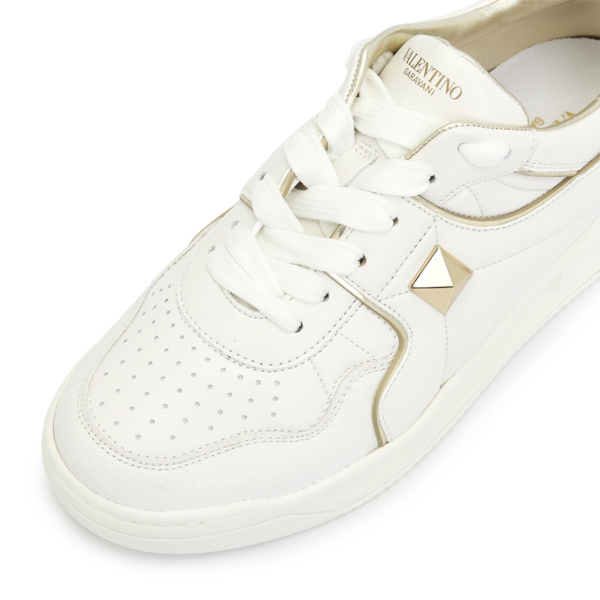 Giay Valentino Metallic One Stud 'White' S0E71RUS-L71