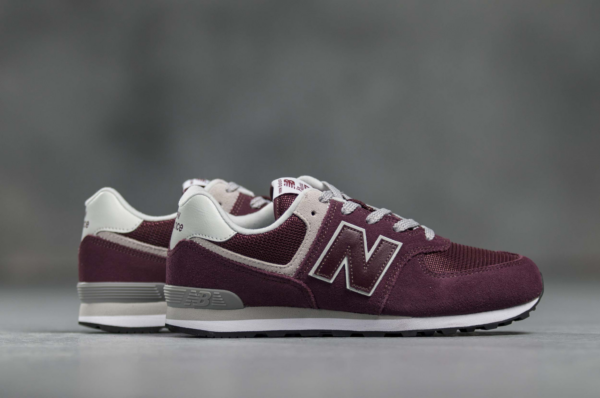 Giày New Balance 574 Kids 'Burgundy' GC574GB - Ảnh 3