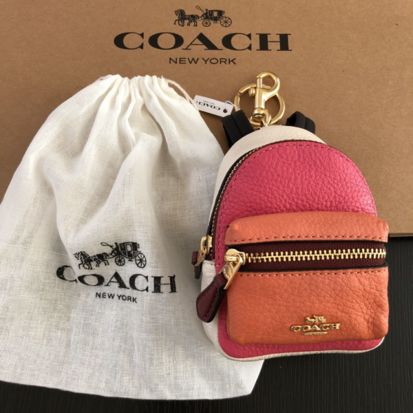 Móc Khóa Coach 'Multicolor' Backpack Mini Coin F73064 - Ảnh 3