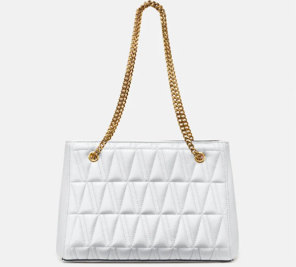 Túi Versace Virtus Quilted Small Tote White DBFH778-DNATRS-1W00V - Ảnh 4
