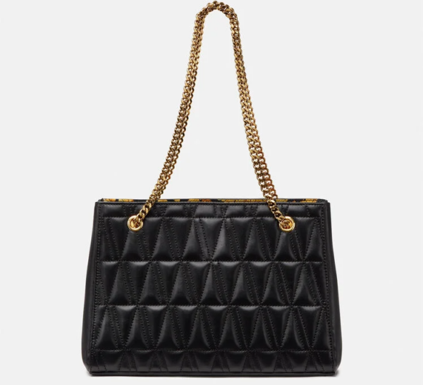 Túi Versace Virtus Quilted Small Tote Black DBFH778-DNATRS-DNMOV - Ảnh 4