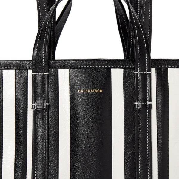 Tui Balenciaga Stripe Babes Medium East West Tote Bag 'Black' 671409-1VGAN-1090