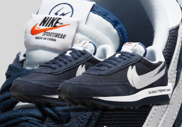 Giày Nike Fragment Design x sacai x LDV Waffle 'Blackened Blue' DH2684-400 - Ảnh 6
