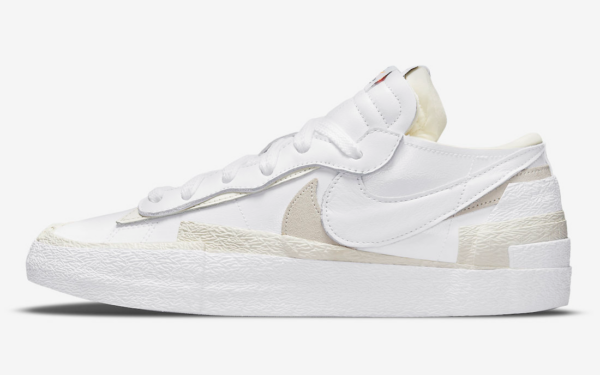 Giày Nike Blazer Low 'Sacai White' DM6443-100 - Ảnh 2
