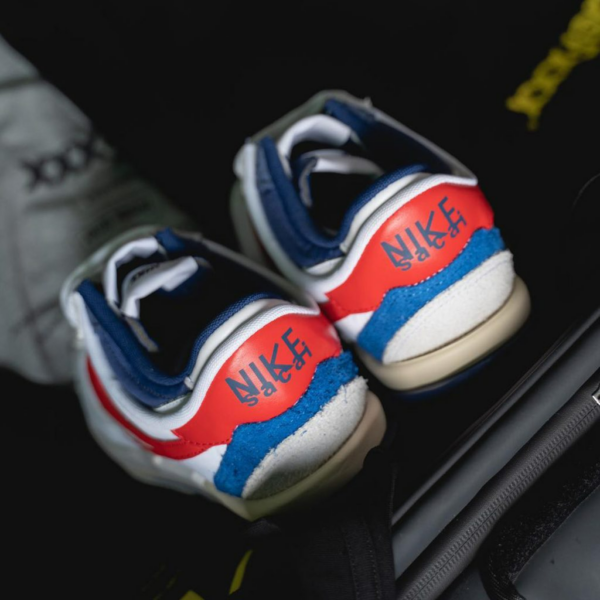 Giày Nike x Sacai Zoom Cortez SP 'White Red' DQ0581-100 - Ảnh 9