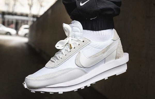Giày Nike Sacai x LDWaffle 'White Nylon' BV0073-101 - Ảnh 8