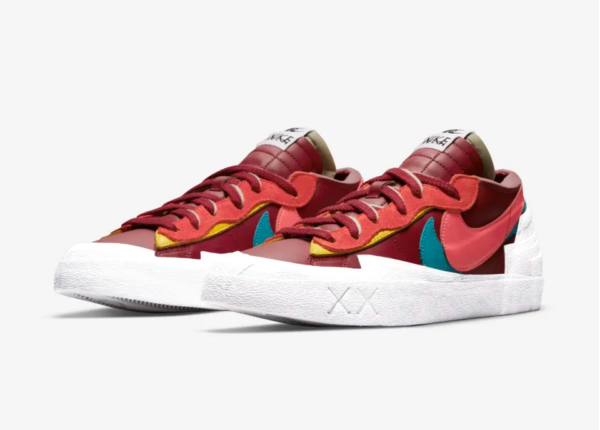 Giày Nike KAWS x sacai x Blazer Low 'Team Red' DM7901-600 - Ảnh 6