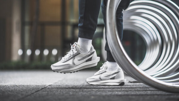 Giày Nike Sacai x LDWaffle 'White Nylon' BV0073-101 - Ảnh 9