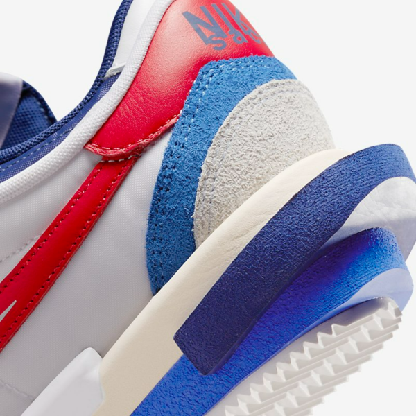 Giày Nike x Sacai Zoom Cortez SP 'White Red' DQ0581-100 - Ảnh 8