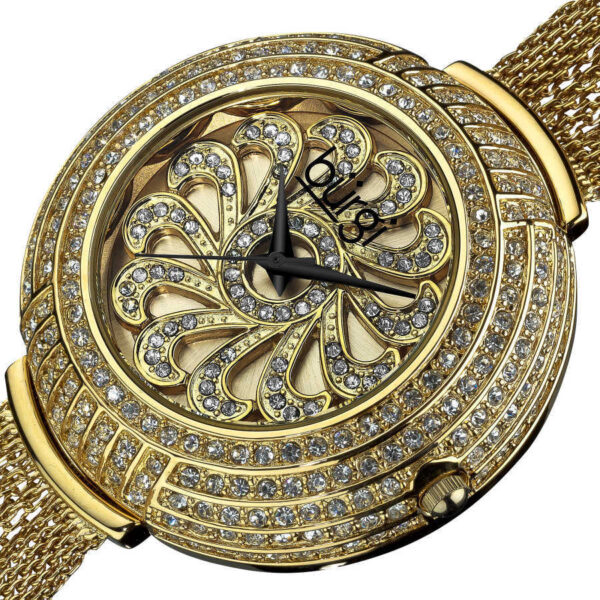 Burgi Crystal Mesh Bracelet Watch BUR051YG - Ảnh 2