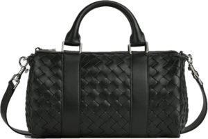 Tui Bottega Veneta Mini Intrecciato Duffle 'Black' 729224V2E418803