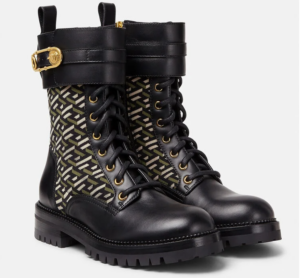 Alternative view of Giày Versace Safety Pin La Greca 'Black' DST419E-1A01594-B15V