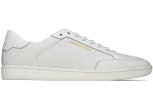 Giày Saint Laurent Court Classic SL10 Perforated White 6032231JZ109030
