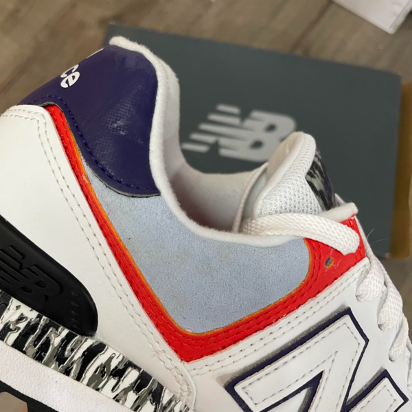 Giày New Balance 574 Classic 'White Ghost Pepper' WL574CS2 - Ảnh 4
