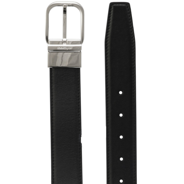 Thắt Lưng Salvatore Ferragamo Adjustable Reverisble 'Black' 679852-686875 - Ảnh 3