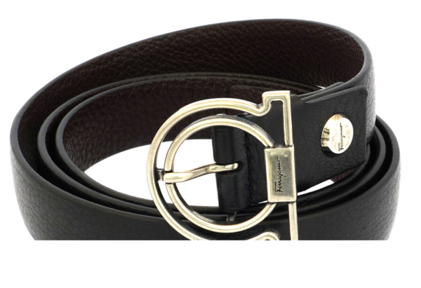 Thắt Lưng Salvatore Ferragamo Gancini 'Black' 728612 - Ảnh 2