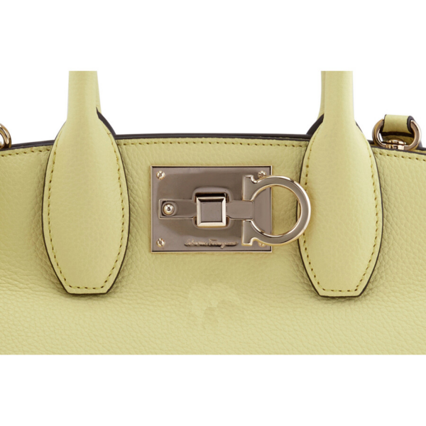 Túi Salvatore Ferragamo The Studio Leather 'Yellow' 21H159-744533 - Ảnh 2