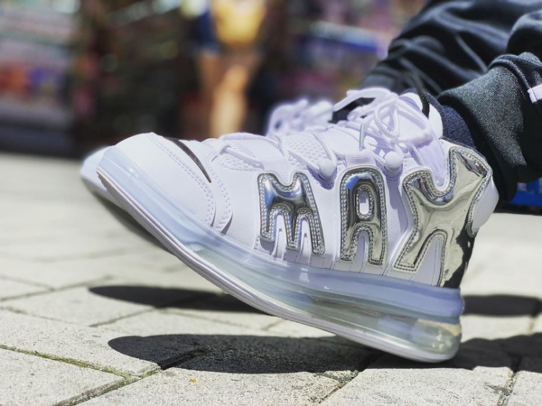 Giày Nike Air More Uptempo 720 QS 'Chrome' BQ7668-100 - Ảnh 5