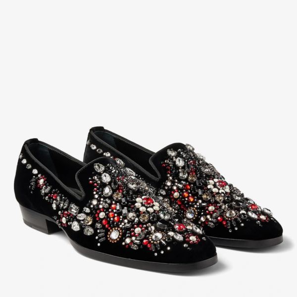 Giày Jimmy Choo Saul 'Black' SAULXJV010045 - Ảnh 2