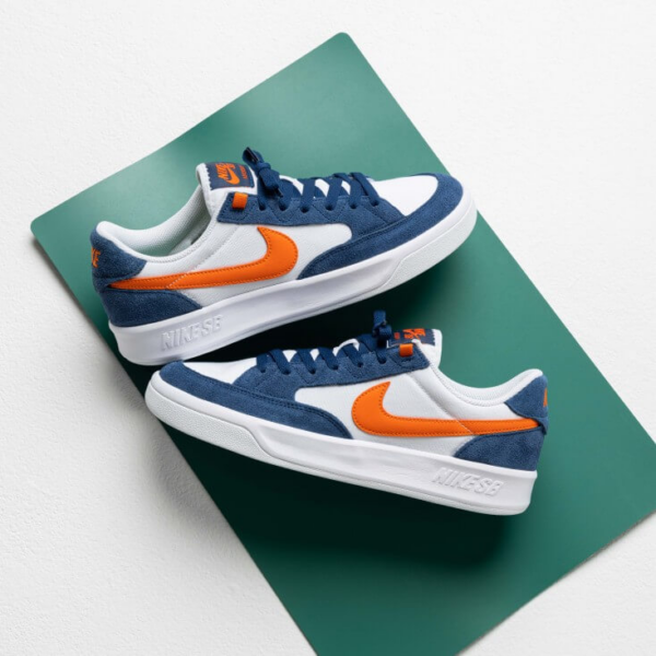 Giày Nike SB Adversary Premium 'White Navy Safety Orange' CW7456-402 - Ảnh 4