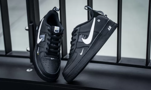 Giày Nike Air Force 1 Lv8 Utility GS 'Overbranding' AR1708-001 - Ảnh 4