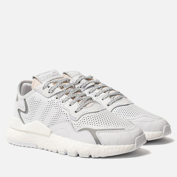 Giày Adidas Originals Nite Jogger Boost Running Trainers Shoes White EF5401 - Ảnh 2