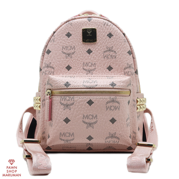Túi MCM Stark Backpack Visetos 'Pink' MMK6SVE41QH001 - Ảnh 3