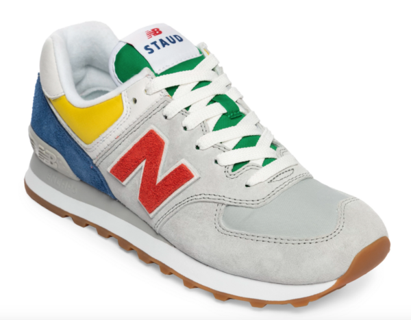 Giày New Balance STAUD x 574 'Rain Cloud Team Red' ML574ST - Ảnh 4