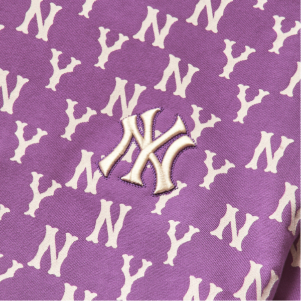 Áo MLB Monogram Allover Bag Big Logo Overfit Sweatshirt Purple - Ảnh 3