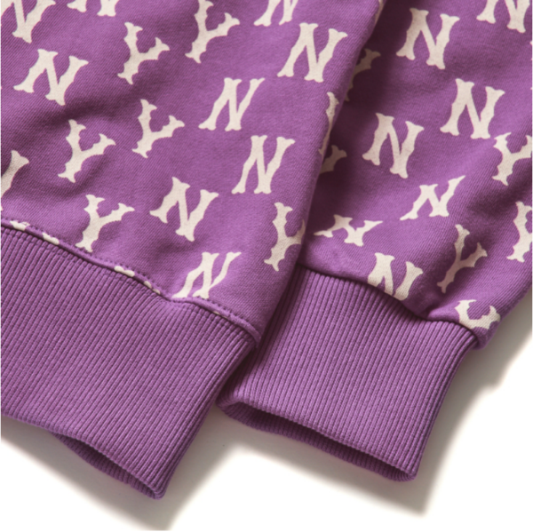 Áo MLB Monogram Allover Bag Big Logo Overfit Sweatshirt Purple - Ảnh 5