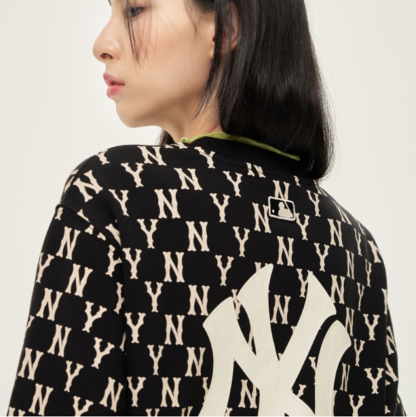 Áo Sweater MLB Monogram Allover Logo 3AMTM0614-50BKS - Ảnh 5