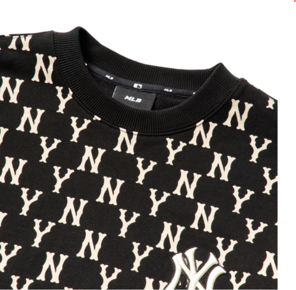 Áo Sweater MLB Monogram Allover Logo 3AMTM0614-50BKS - Ảnh 7